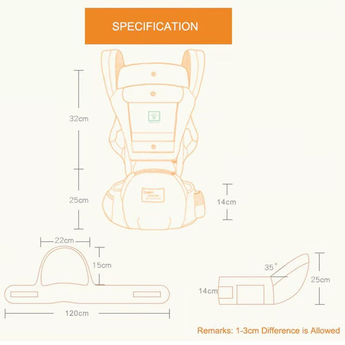 GENERICO - Canguro para Bebé Ergonómico Ballena 3 en 1 Rosado