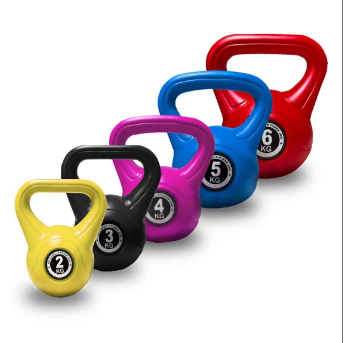 GENERICO - Pesa Rusa Kettebells de PVC 7 Kg - morado