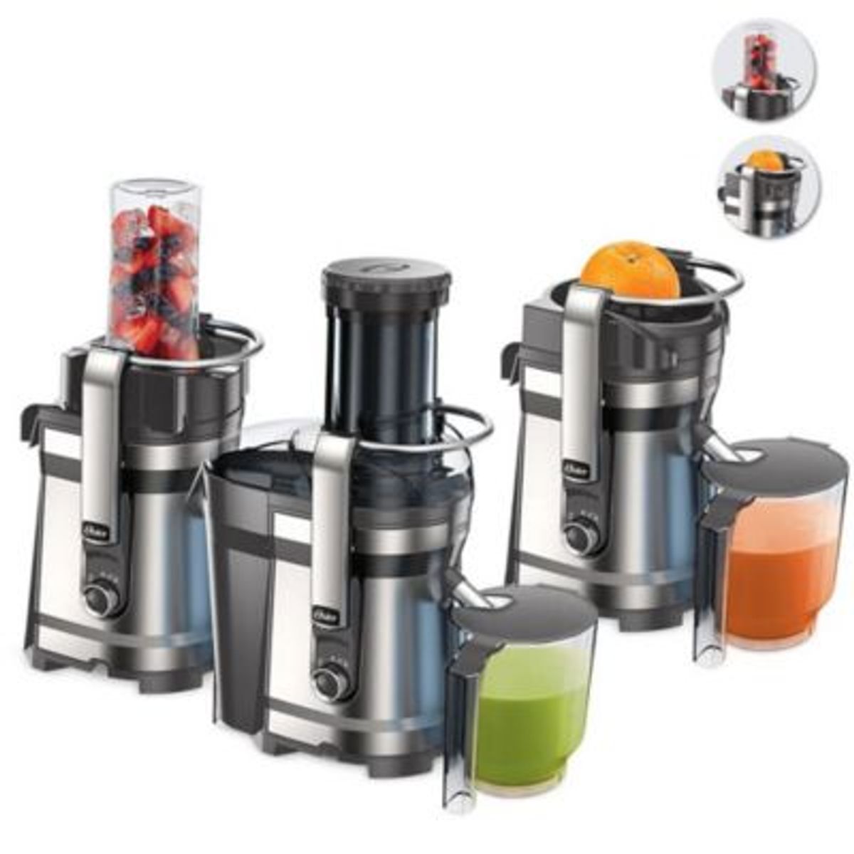 OSTER - Extractor de Jugos 3 en 1 FPSTJE318C 1000W.