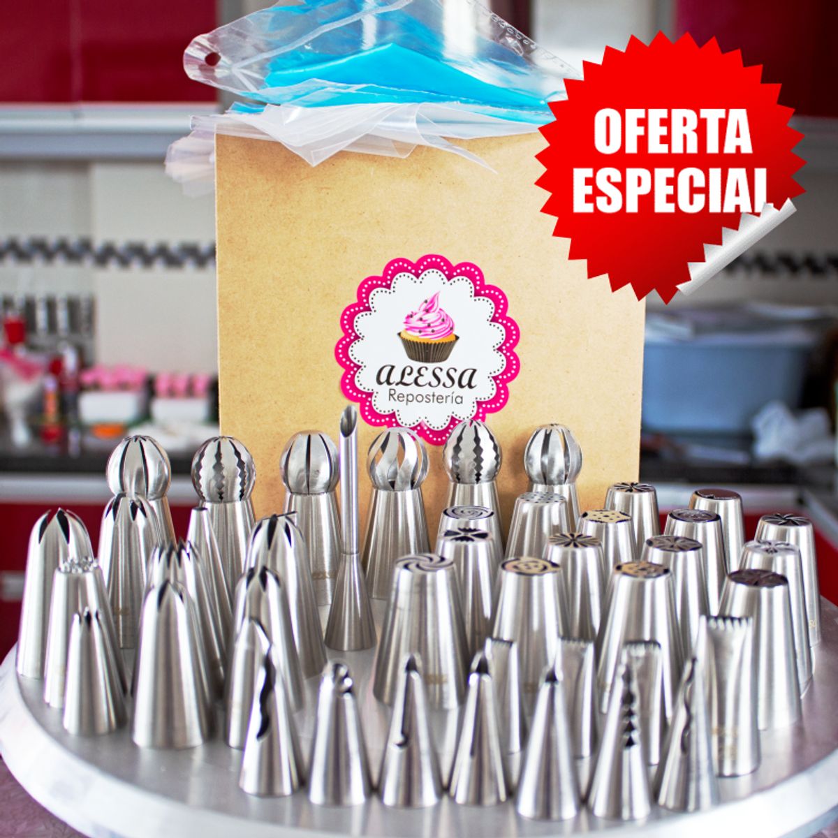 GENERICO - 44 Boquillas Profesionales para Repostería + Regalos