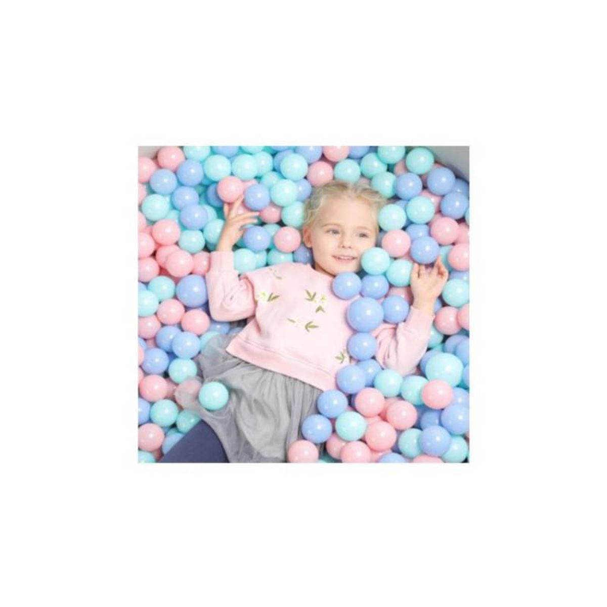 GENERICO - Set de 100 pelotas color pastel didáctico-estimulación