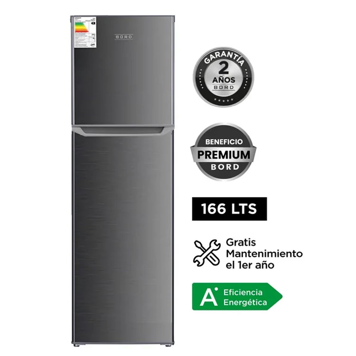 BORD - REFRIGERADORA BORD 166LT RE166FS-H -GRIS
