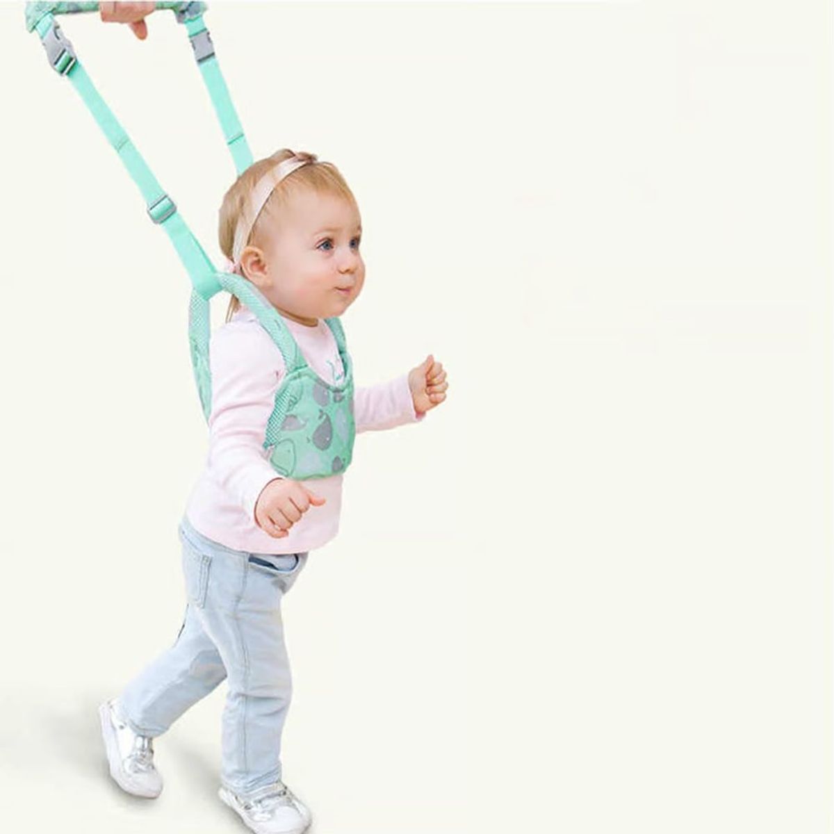 GENERICO - Arnés caminador 2 en 1 Primeros Pasos Verde Agua