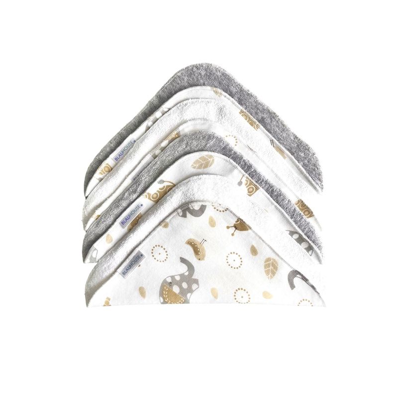 BLAUHOUSE - Babita para Bebé Algodón Reverso Felpa Pack x4