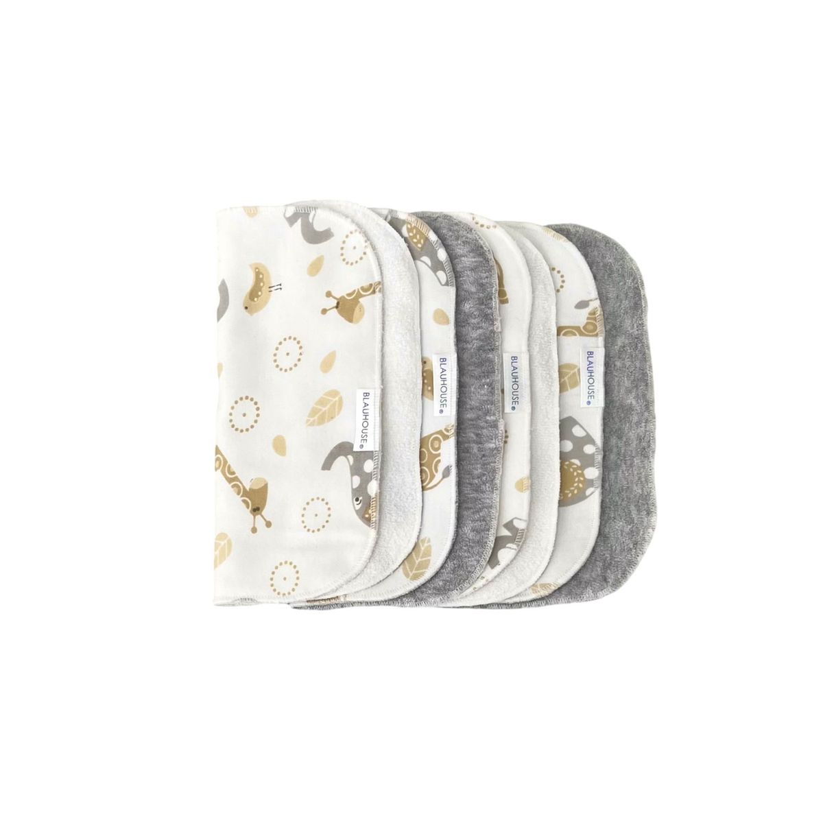 BLAUHOUSE - Babita para Bebé Algodón Reverso Felpa Pack x4