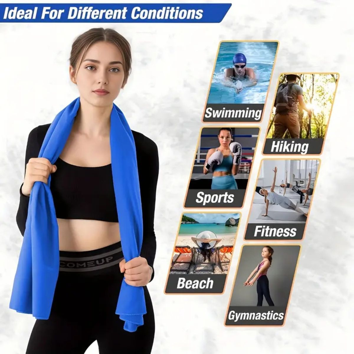 GENERICO - Toalla Microfibra Deportiva Secado Rapido Camping Gimnasio