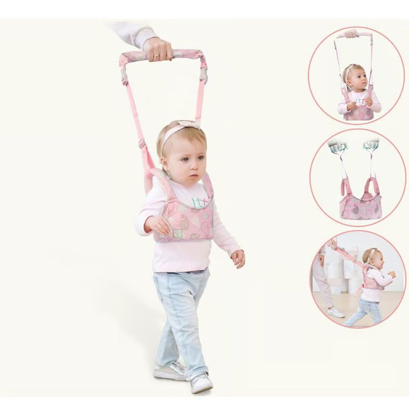 GENERICO - Arnés Caminador 2 en 1 Primeros Pasos Rosado