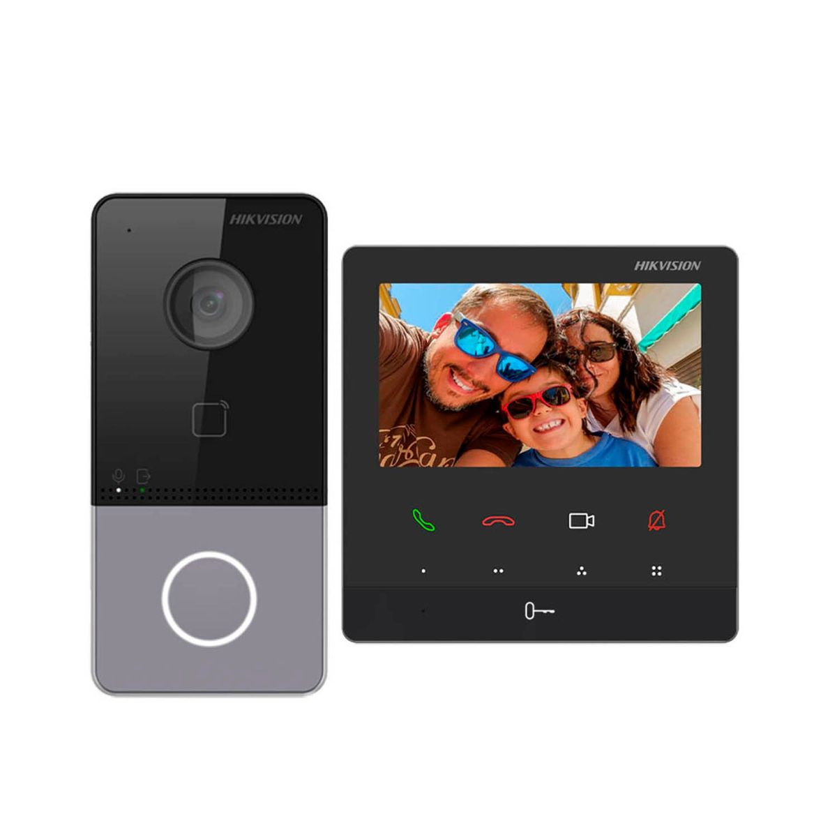 HIKVISION - KIT VIDEOPORTERO IP WIFI DS-KIS606 FULL HD 1 MONITOR IP LLAMADA APP