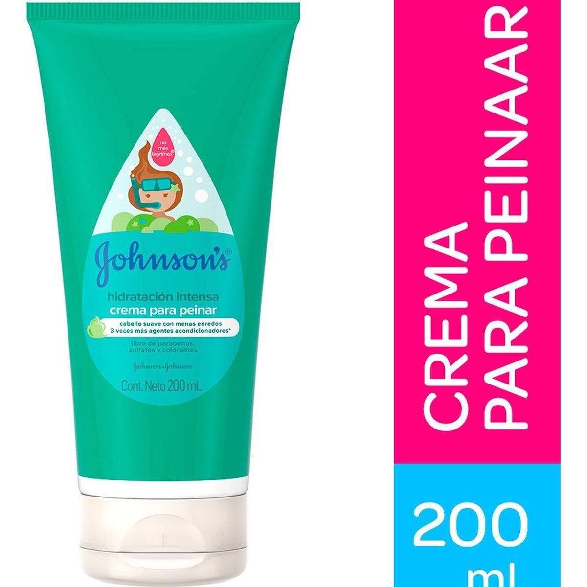 JOHNSON'S BABY - Crema para Peinar Johnsons Hidratación Intensa 200ml