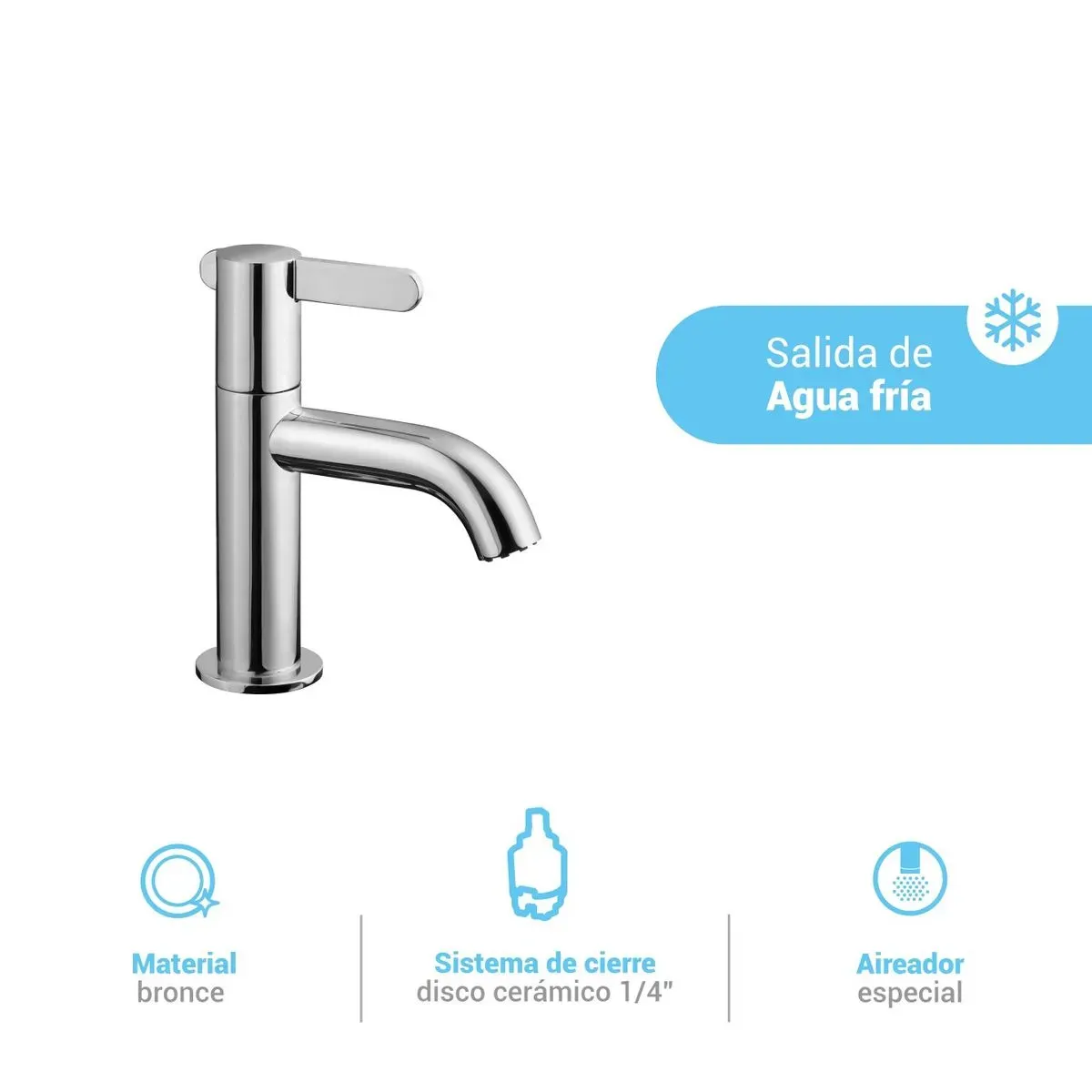 ITALGRIF - Grifería para Lavadero Modelo Cartagena Cromado Italgrif