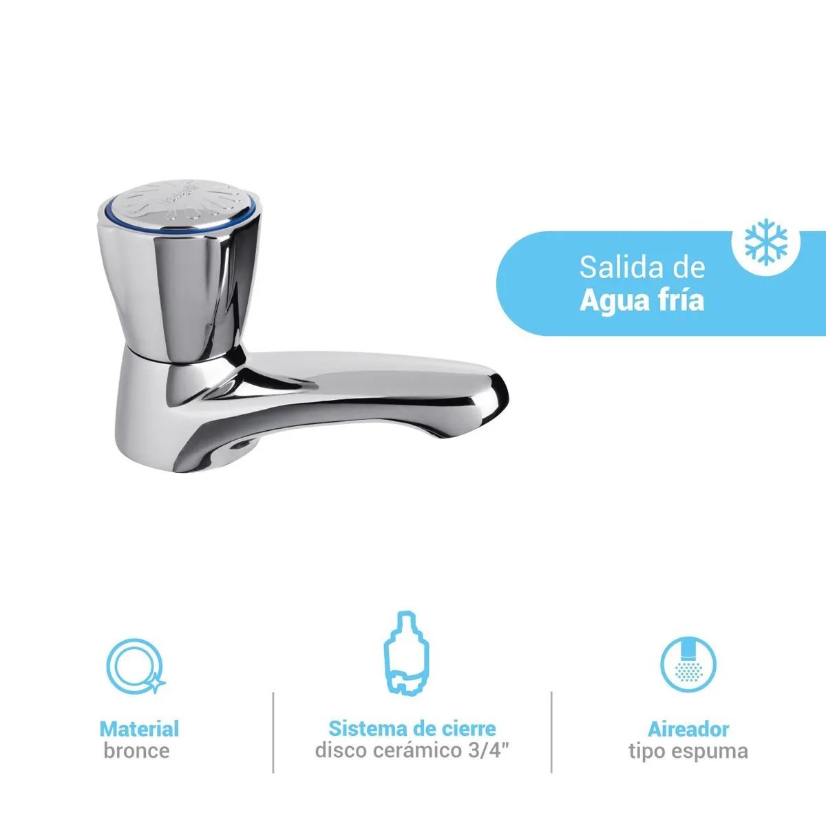 ITALGRIF - Grifería para Lavadero Modelo Baru Cromado Italgrif