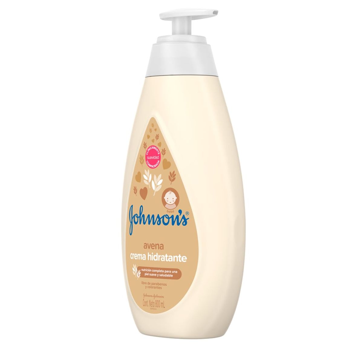 JOHNSON'S BABY - Crema Hidratante Líquida Johnsons Avena 800ml