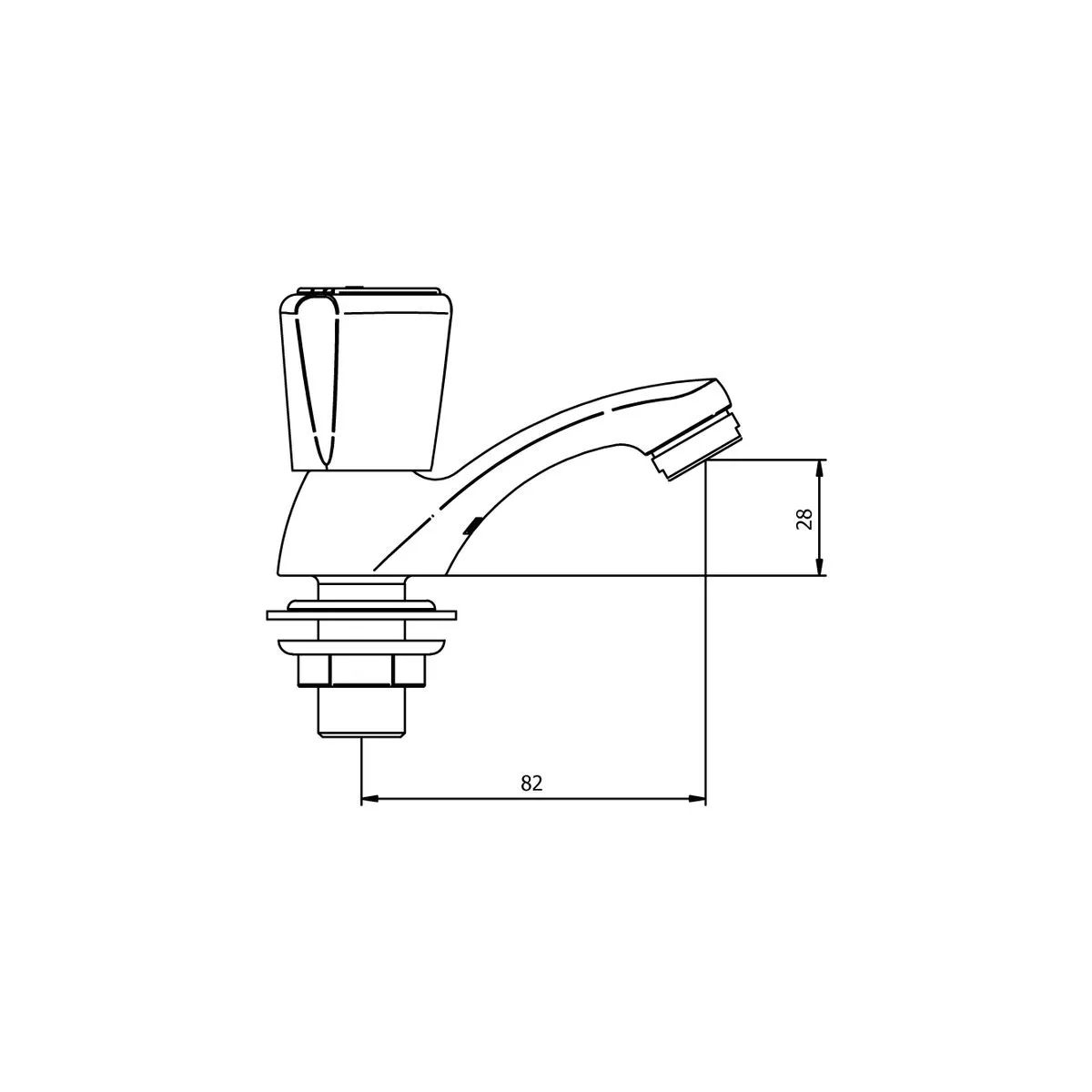 ITALGRIF - Grifería para Lavadero Modelo Aquarius  Cromado Vainsa