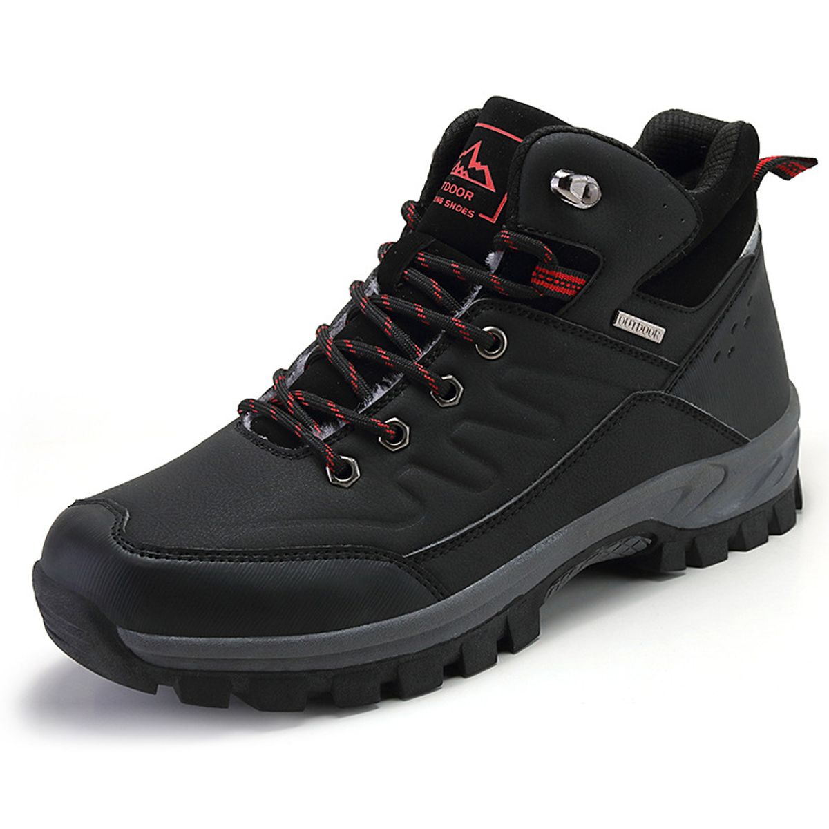 BLWOENS - Zapatos de trekking de invierno para hombres Zapatillas - Negro
