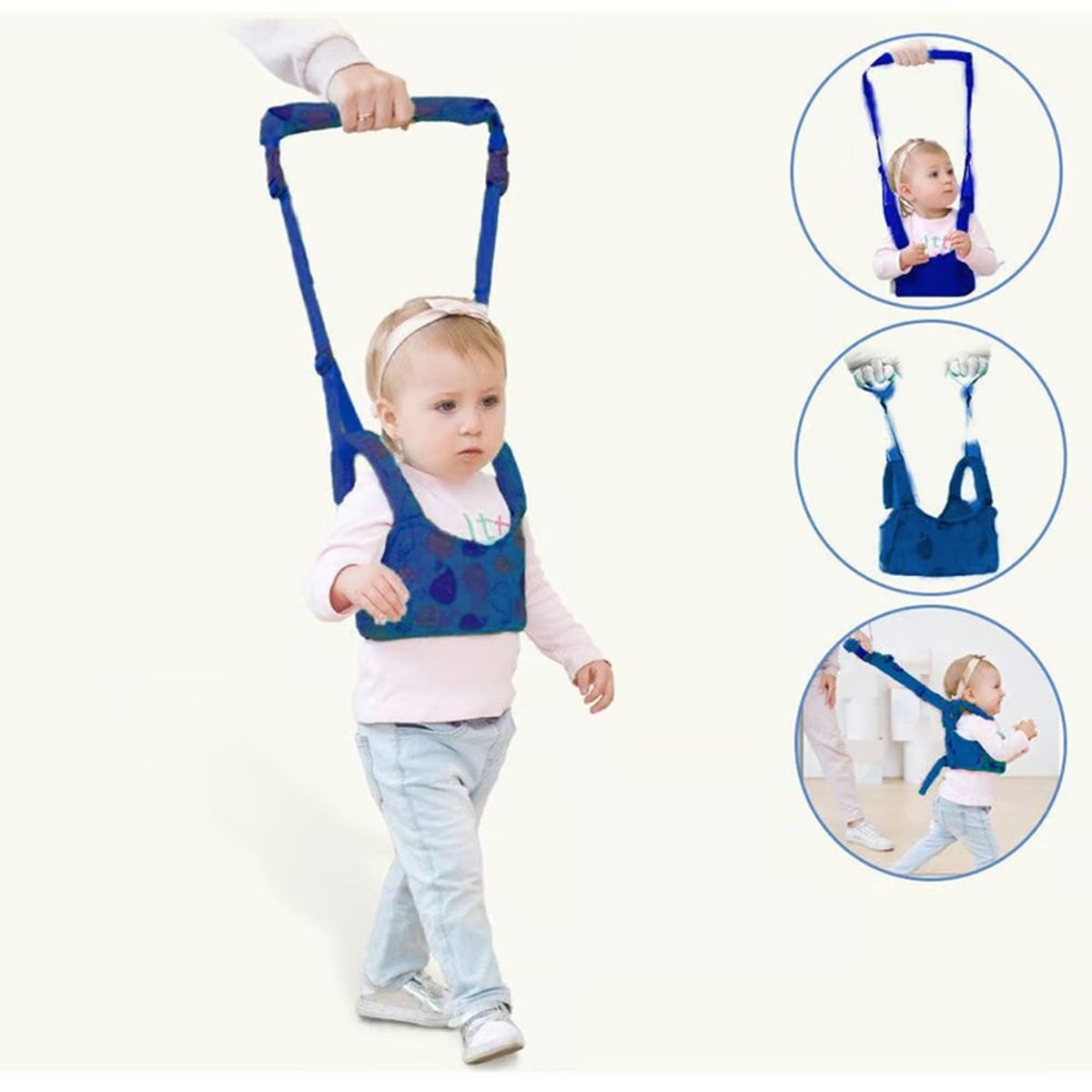 GENERICO - Arnés Caminador 2 en 1 Primeros Pasos Azul