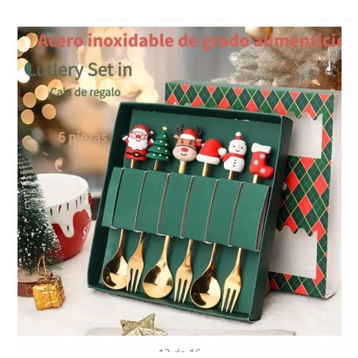 GENERICO - Set de Cubiertos Navideños A1