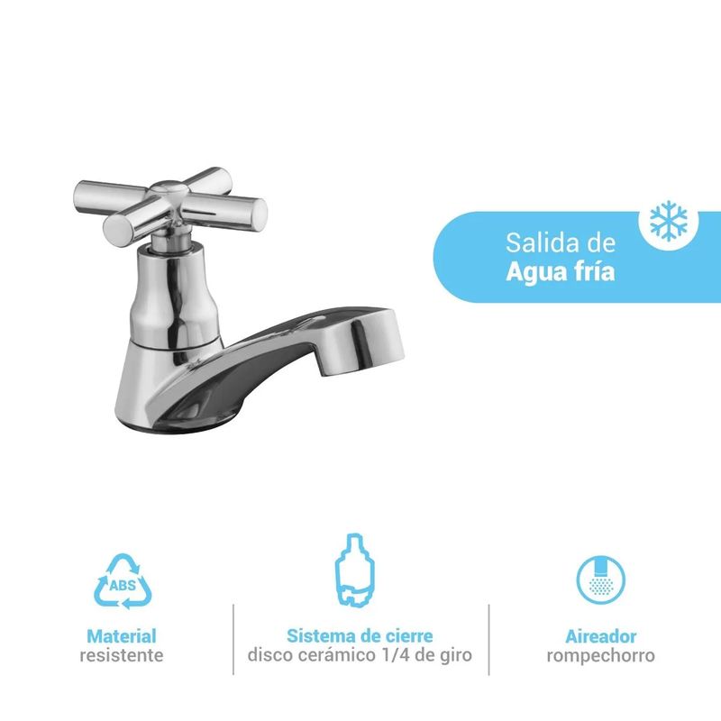 ITALGRIF - Grifería para Lavadero Modelo Coral Cromado Italgrif