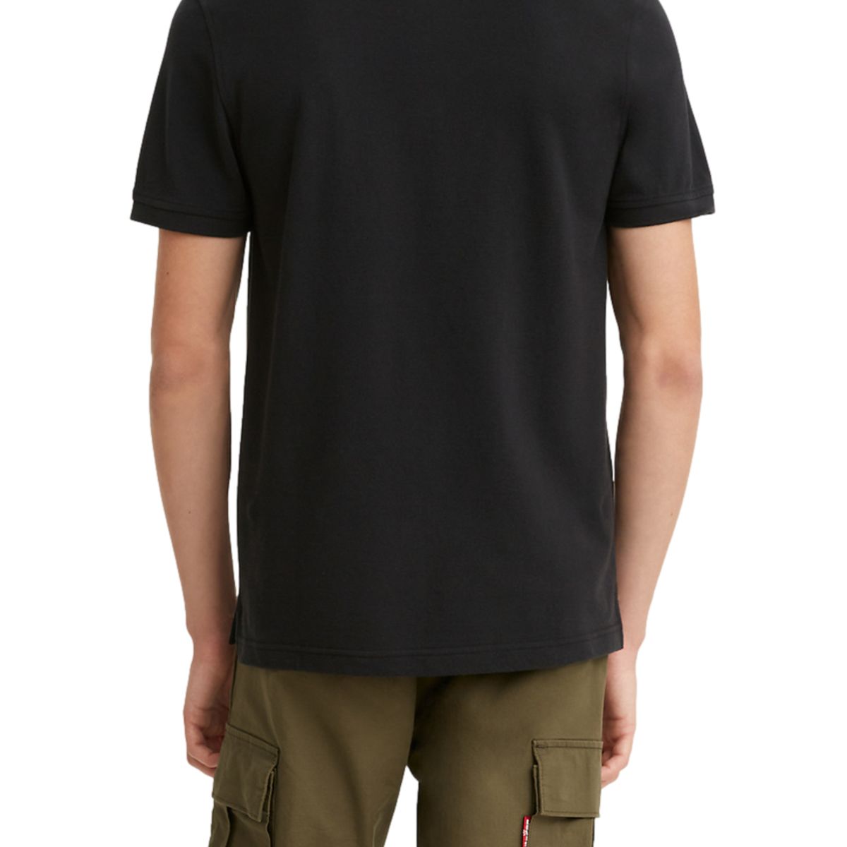 LEVIS - Polo Hombre Lisa Logo Negro Levis