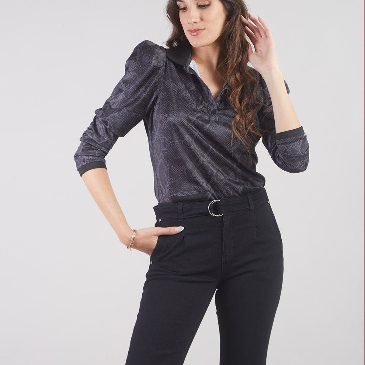 MICHELLE BELAU - POLO MANGA LARGA PL01228E18 TGRI S