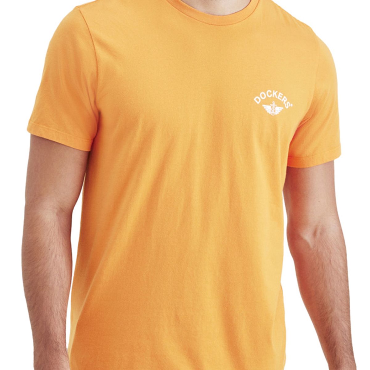 DOCKERS - Polo Hombre Graphic Tee Slim Fit Naranjo Dockers