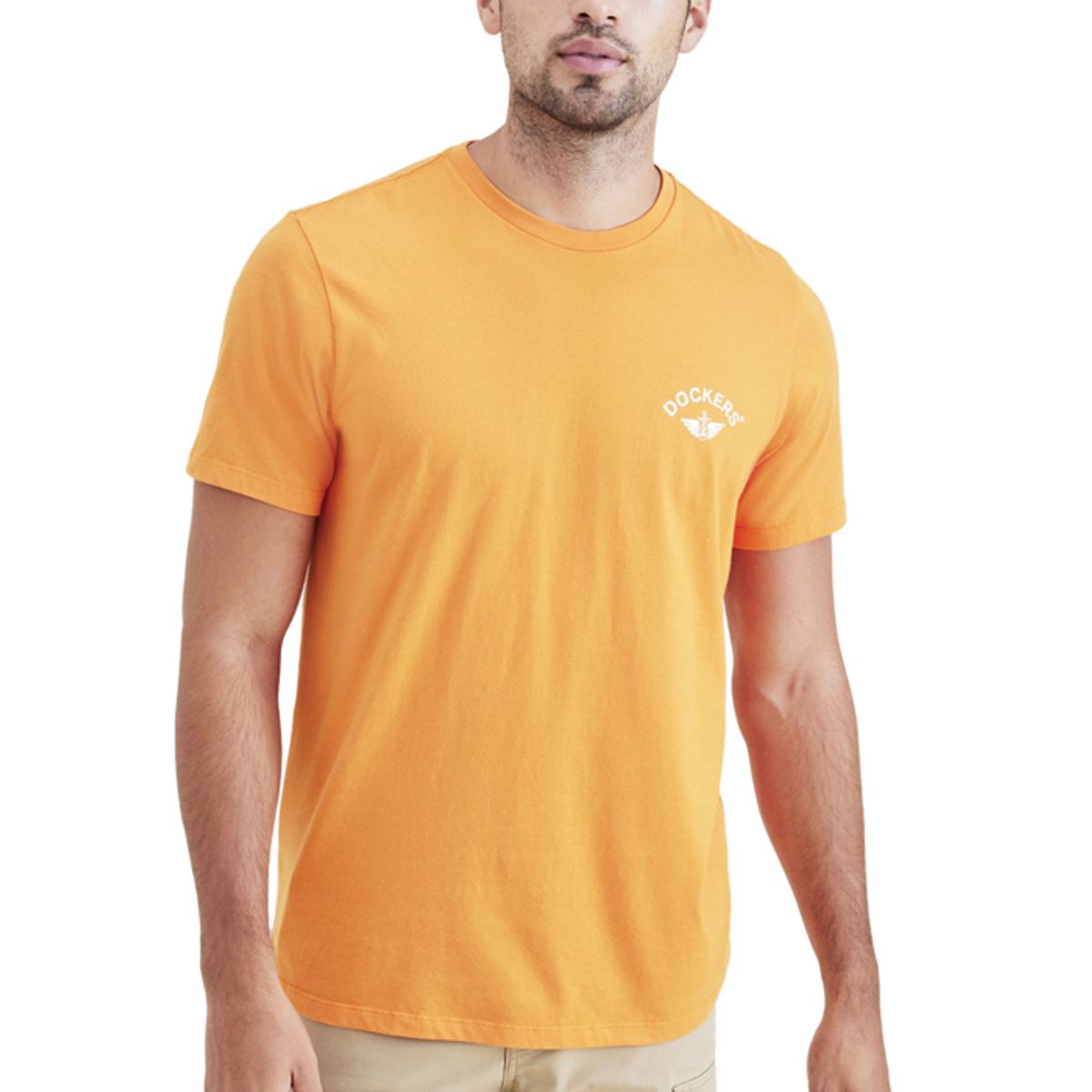 DOCKERS - Polo Hombre Graphic Tee Slim Fit Naranjo Dockers