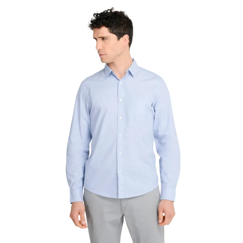 DOCKERS - Camisa Hombre Casual Slim Fit Celeste Dockers