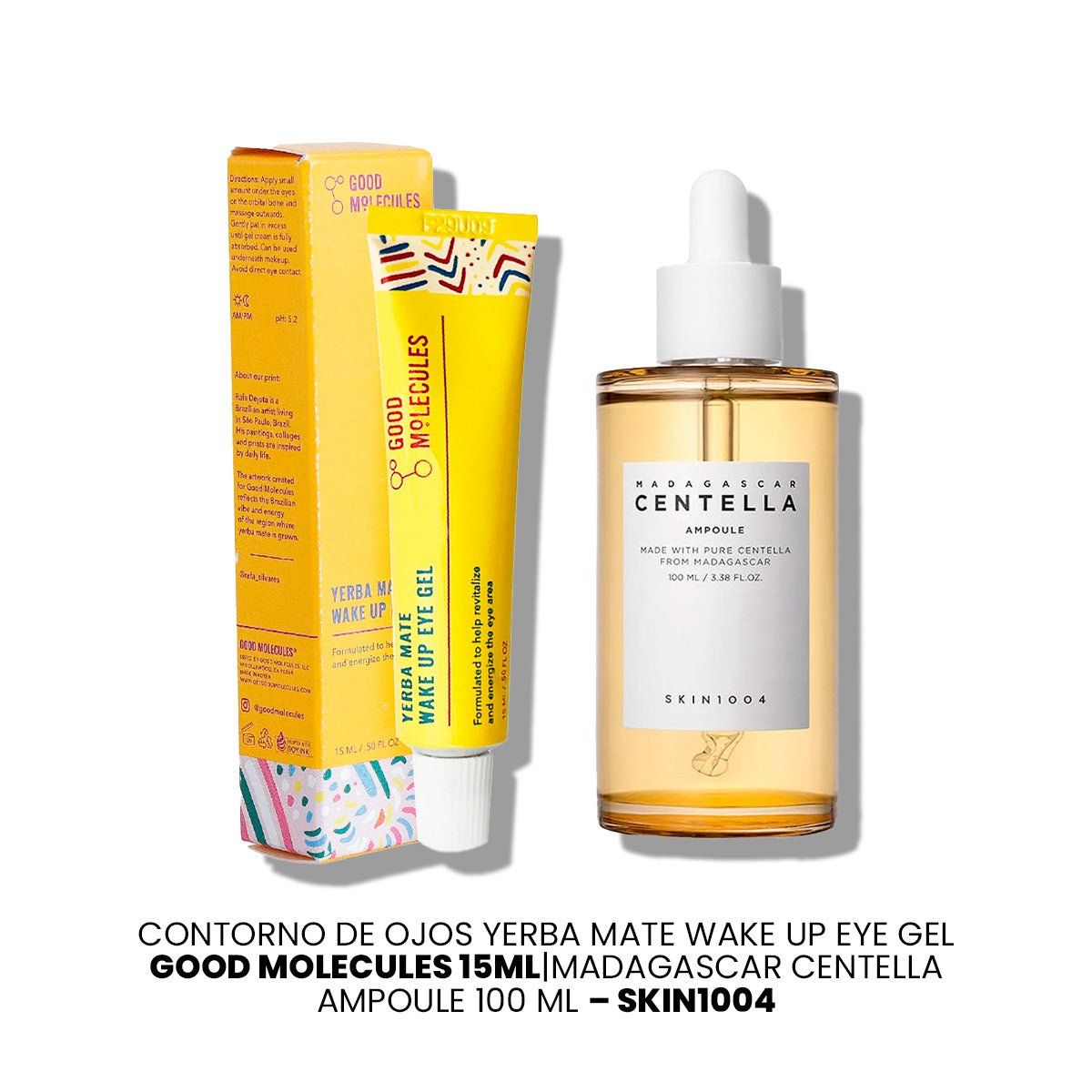 SKIN1004 - Contorno De Ojos Yerba Mate 15ml-Madagascar Centella Ampoule 100 ml  SKIN1004