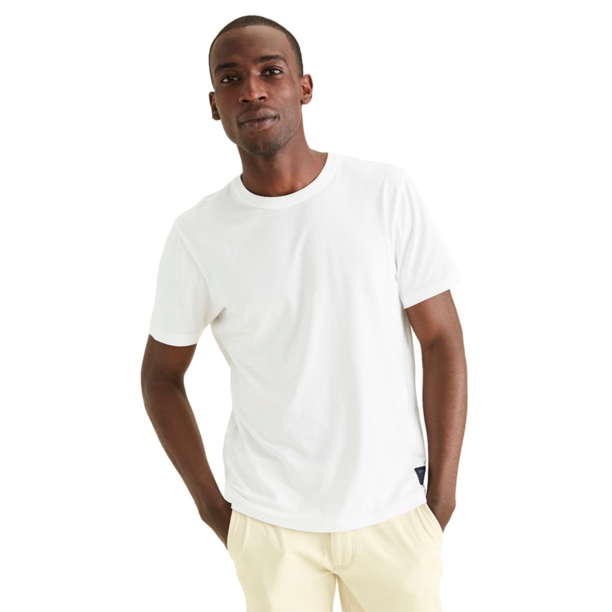 DOCKERS - Polo Hombre Original Tee Slim Fit Blanco Dockers