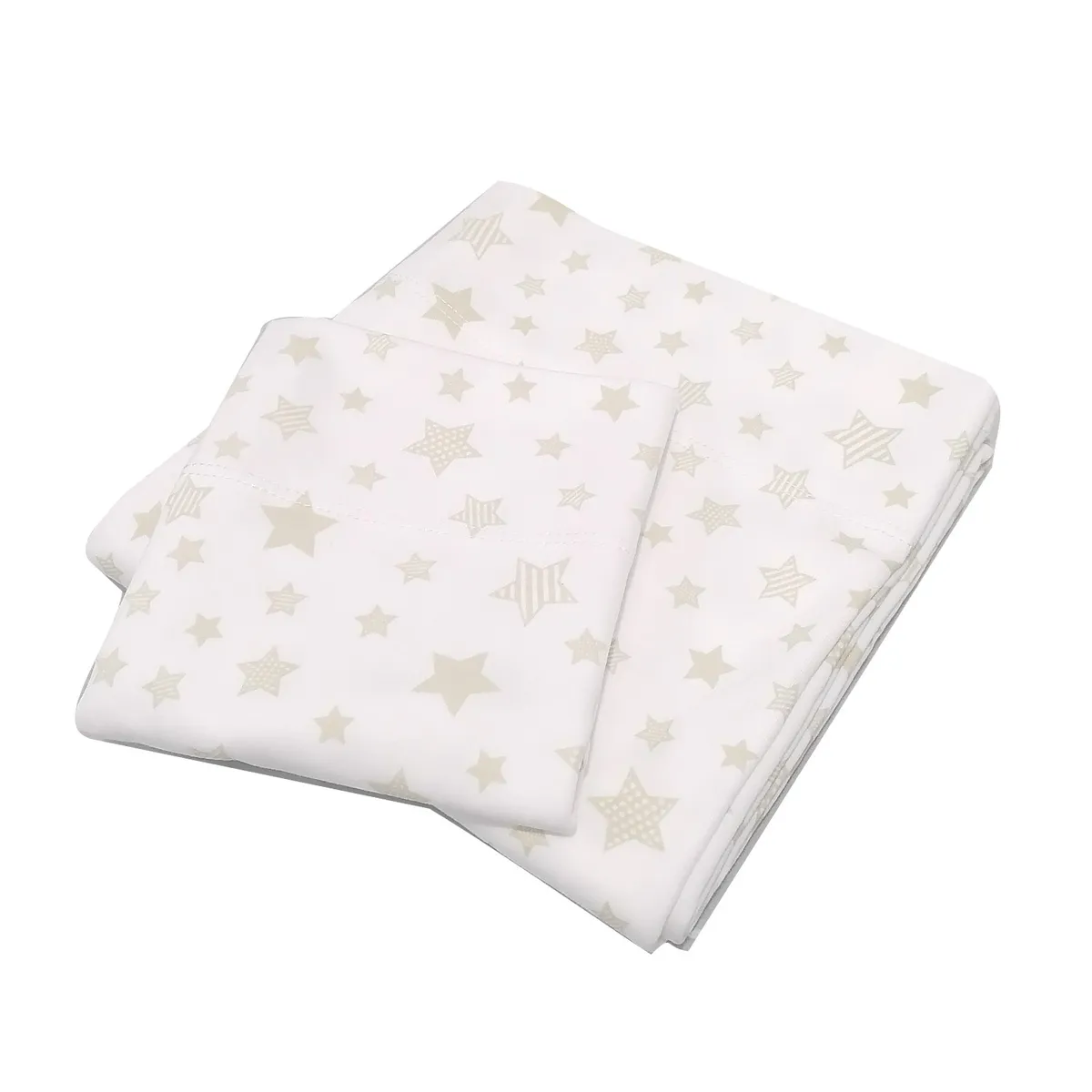 BLAUHOUSE - Sabanas Bebe Pack and Play 100% Algodon Estrellas