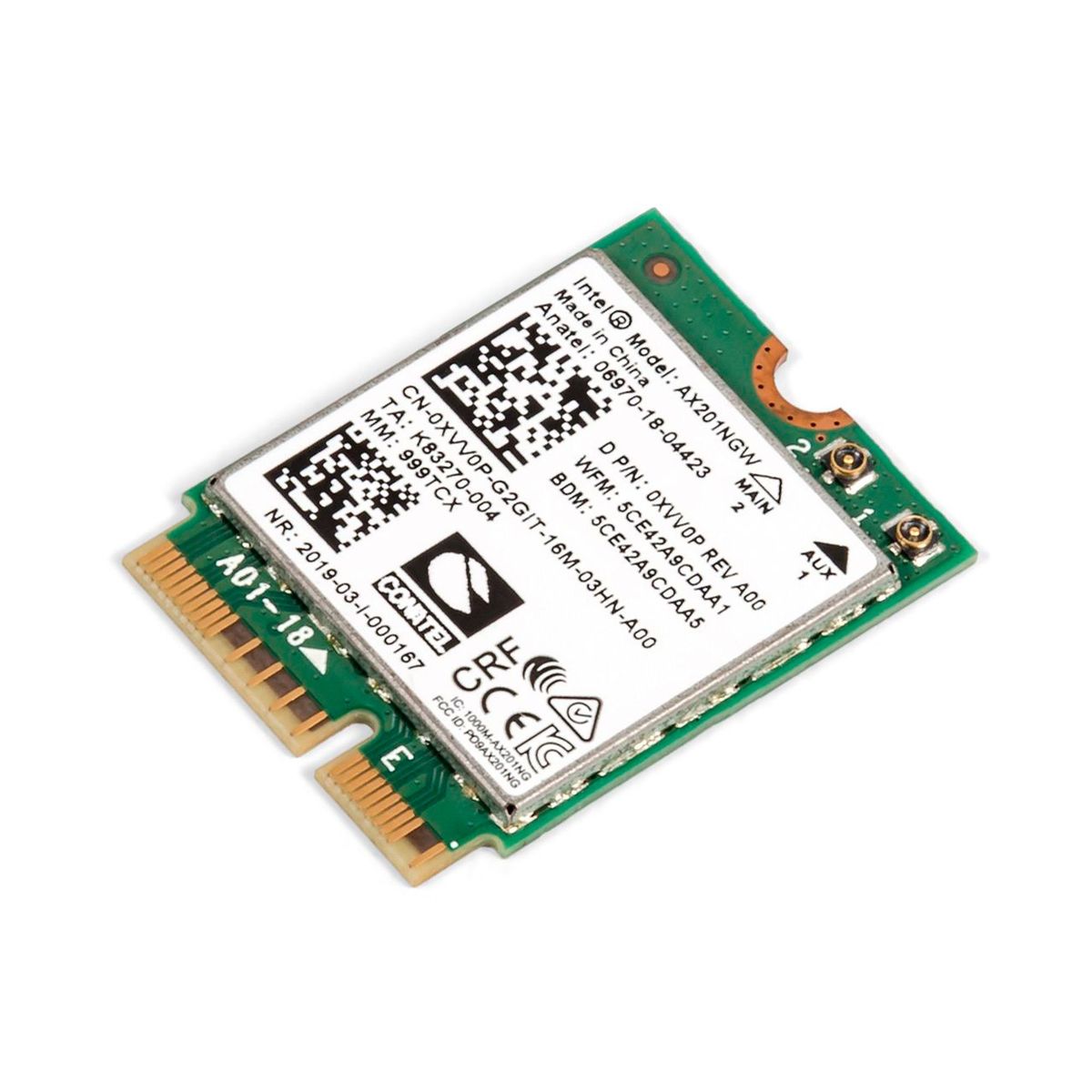 DELL - TARJETA DE RED WIFI DELL AX201NGW WIFI M2 CNVIO2 BLUETOOTH PN: 0XVV0P