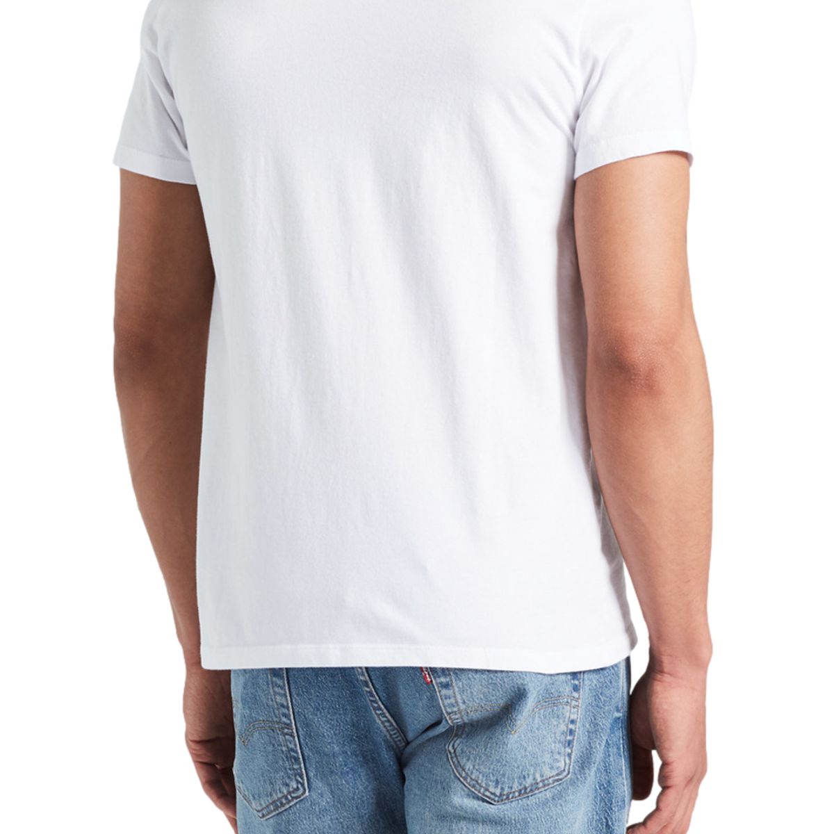 LEVIS - Polo Hombre Cuello Redondo Lisa Blanco Levis