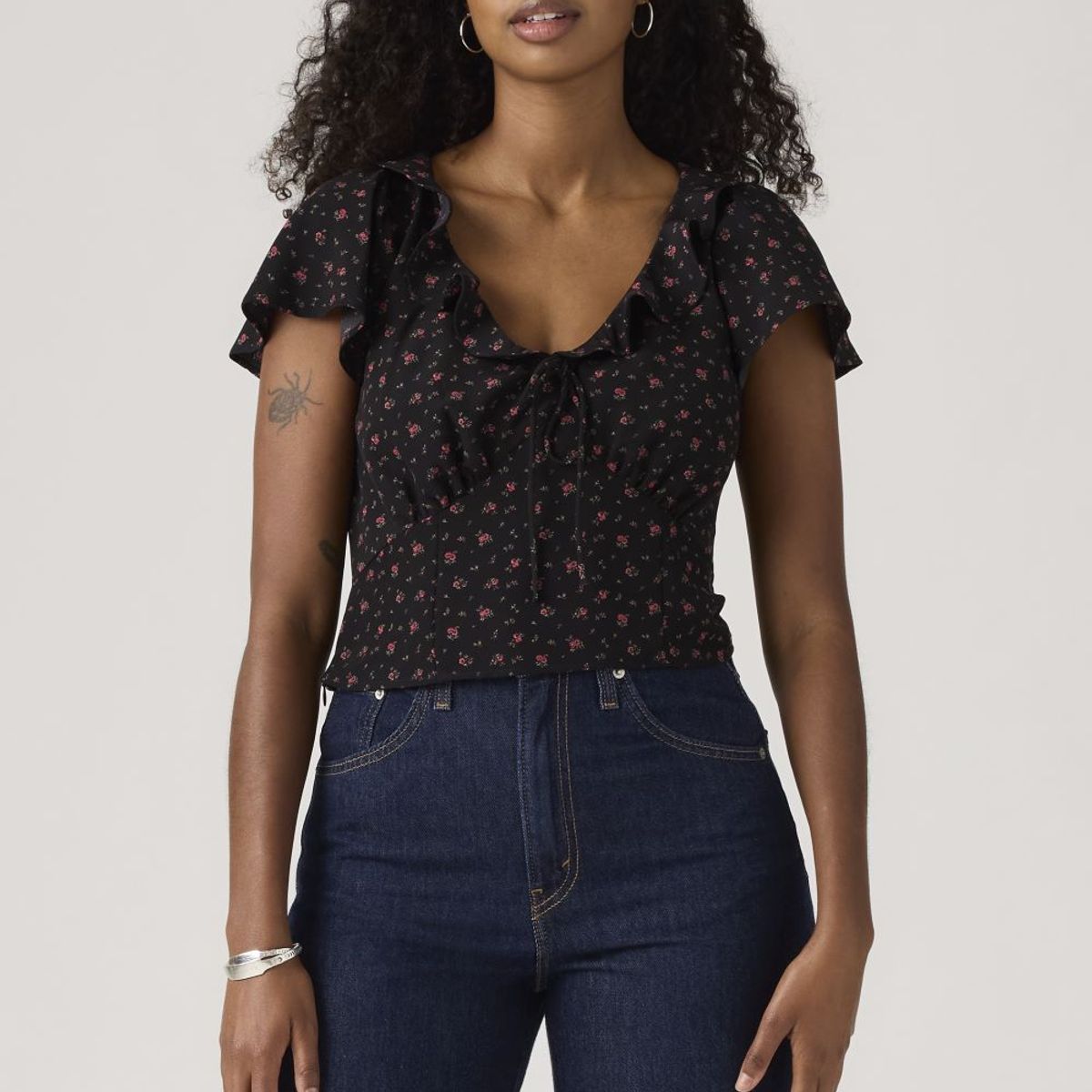LEVIS - Blusa Mujer Mylene Negro Levis