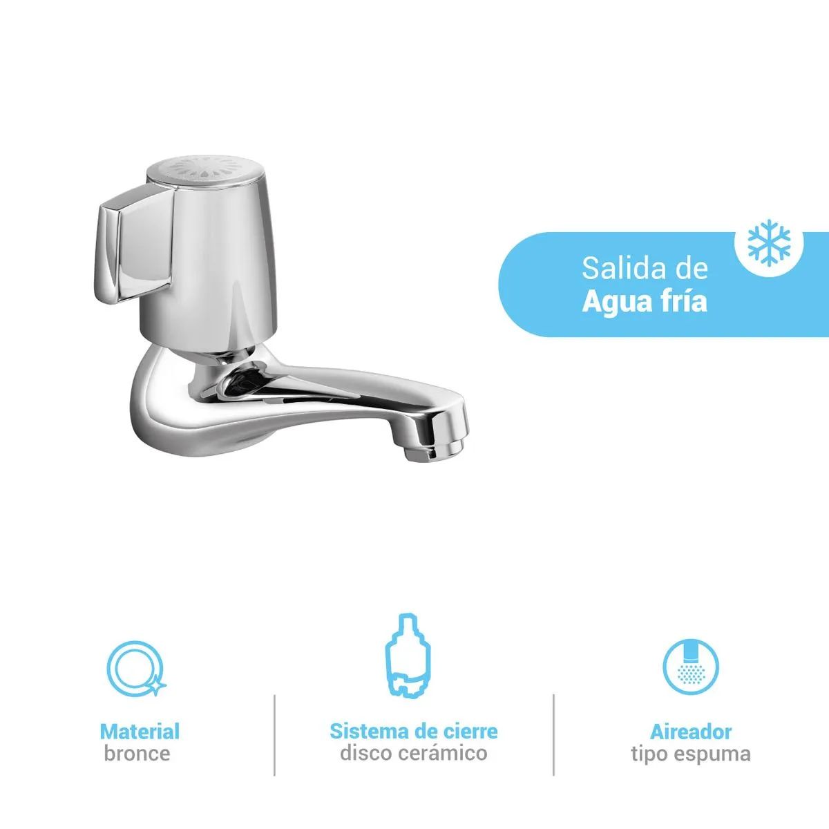 ITALGRIF - Grifería para Baño Modelo Cabo Cromado Italgrif