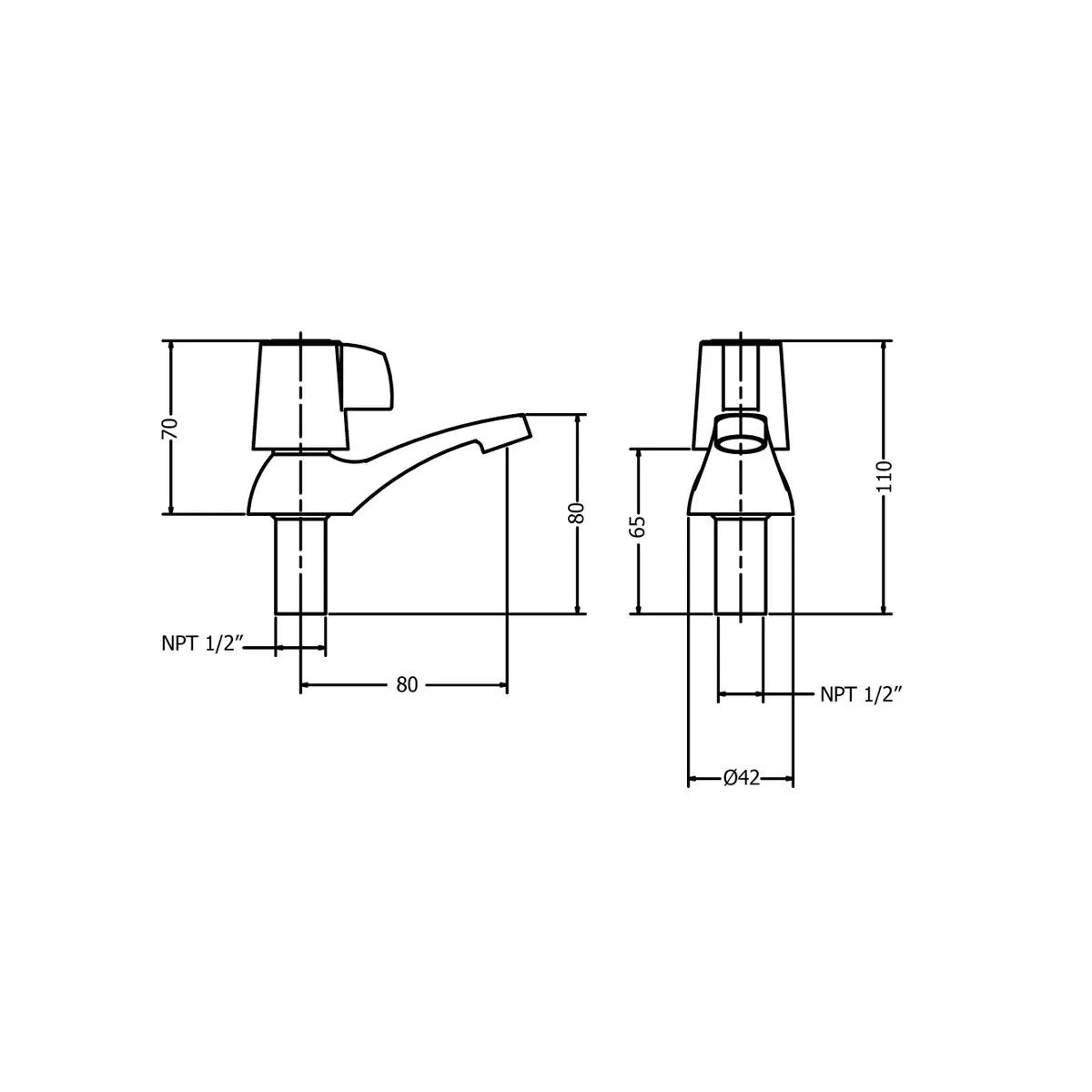 ITALGRIF - Grifería para Baño Modelo Cabo Cromado Italgrif