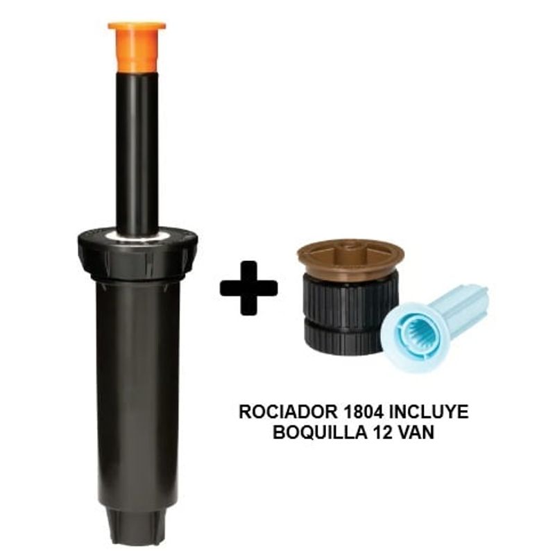 RAINBIRD - ASPERSOR - ROCIADOR EMERGENTE SERIE 1804 DE 1-2 R360m