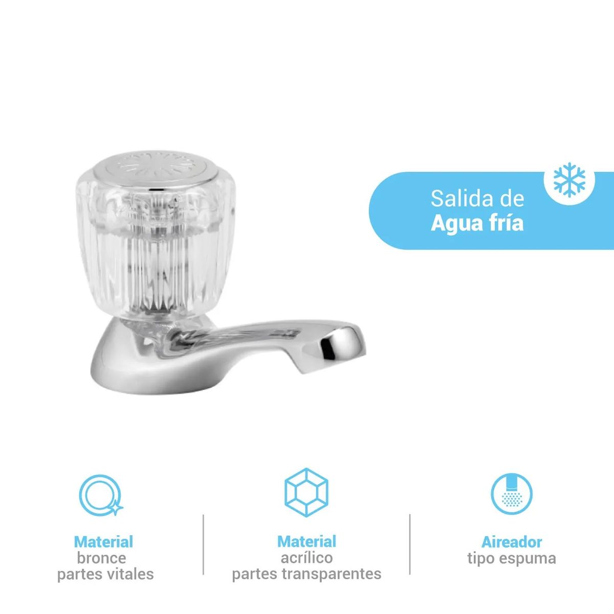 ITALGRIF - Grifería para Baño Modelo Galápagos Cromado Italgrif