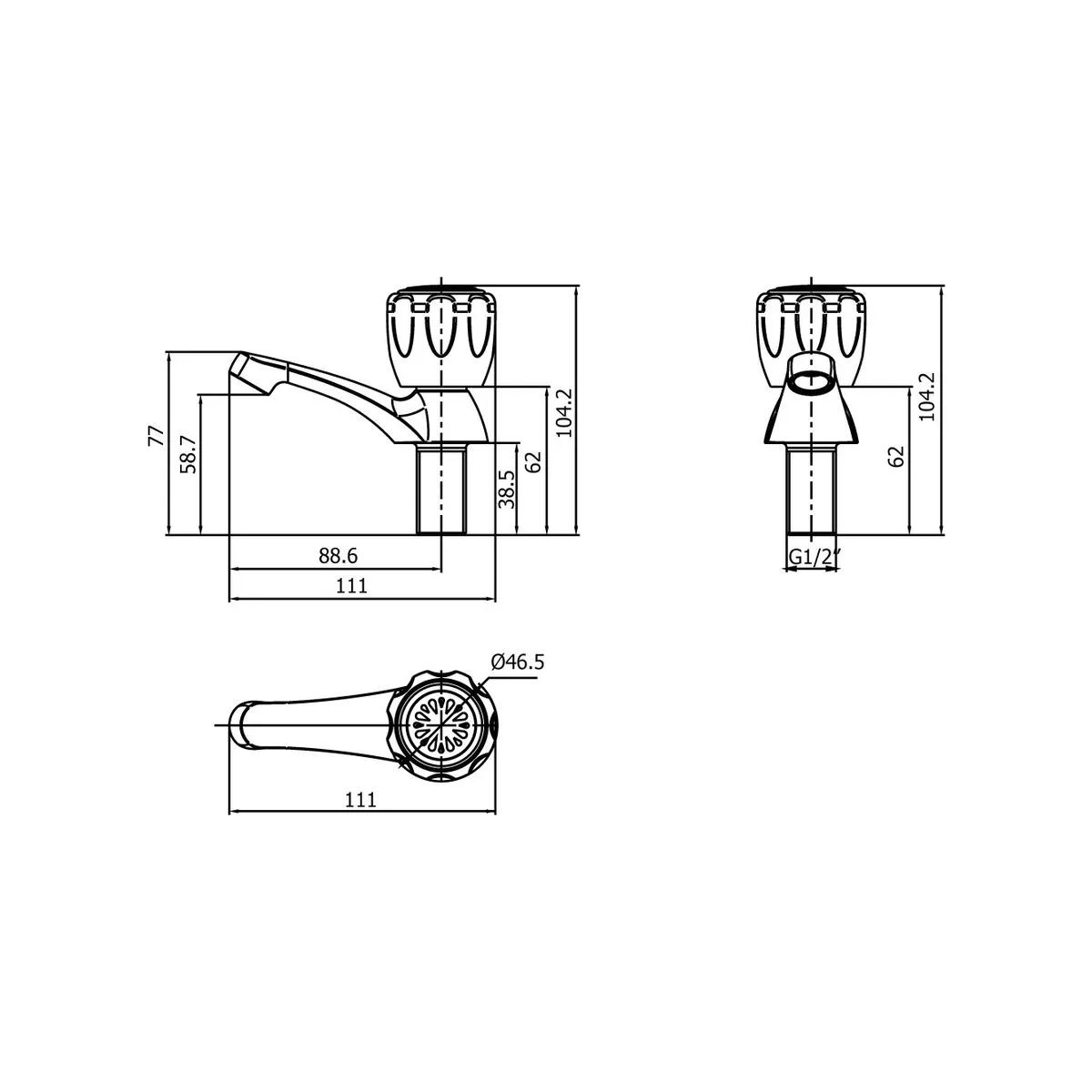ITALGRIF - Grifería para Baño Modelo Vallarta Cromado Italgrif