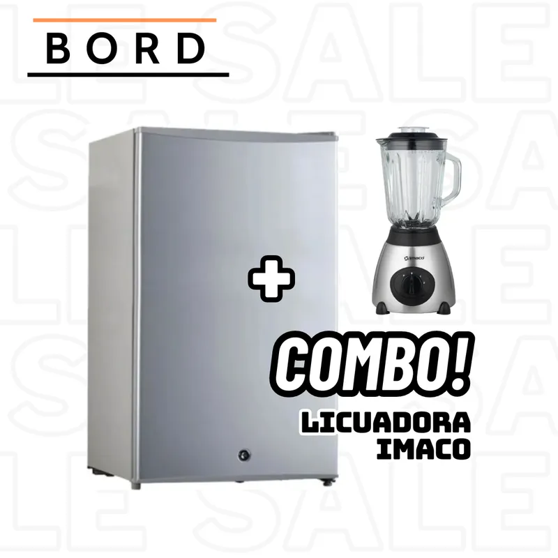 BORD - FRIGOBAR BORD MI120S-M 93L SILVER + LICUADORA IMACO