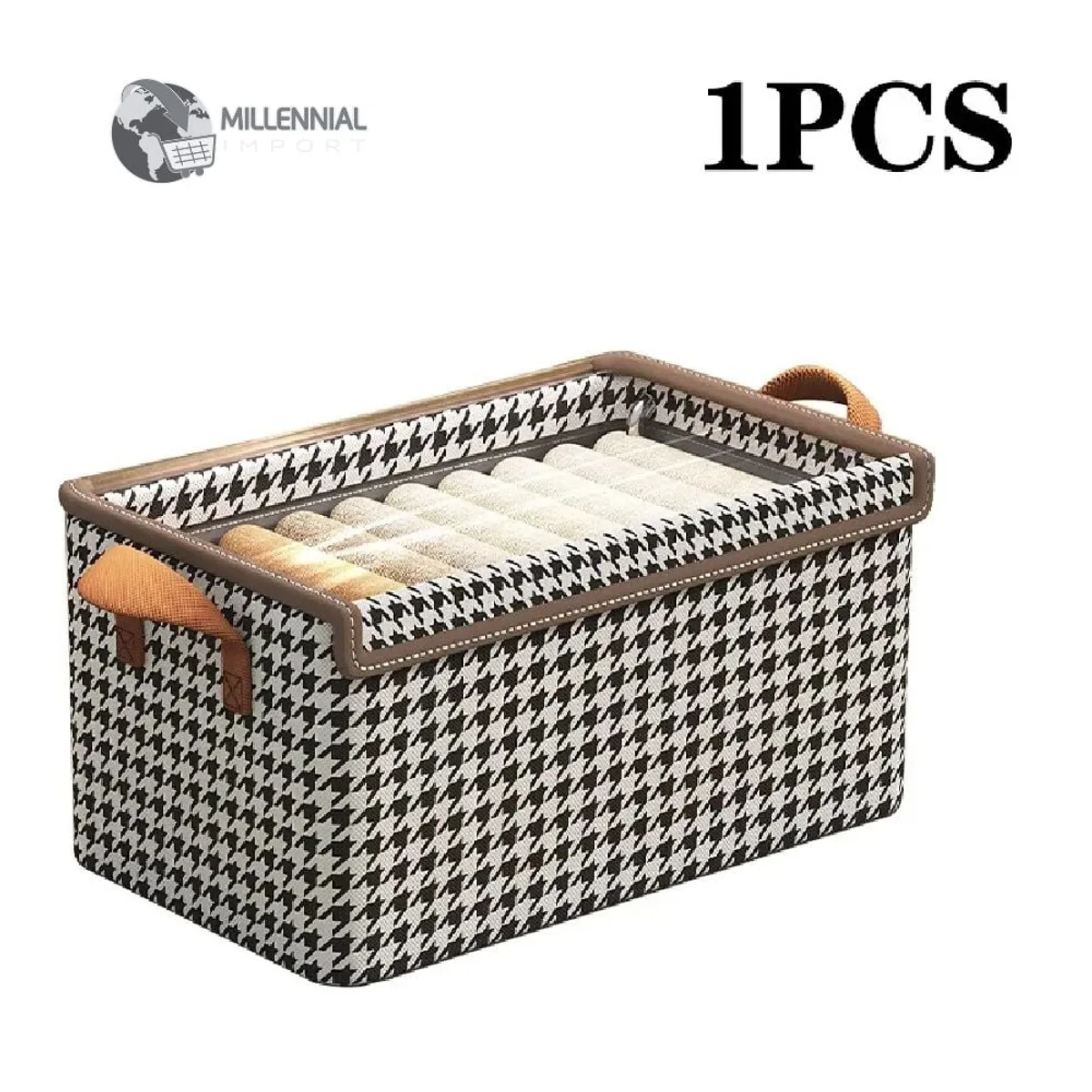 GENERICO - Caja De Almacenamiento De Ropa Organizadoras Plegable Con Tapa