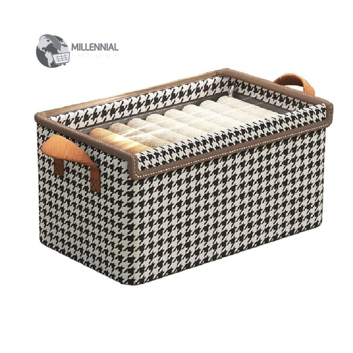 GENERICO - Organizador de armario y Closet  plegable con Tapa y Varillas