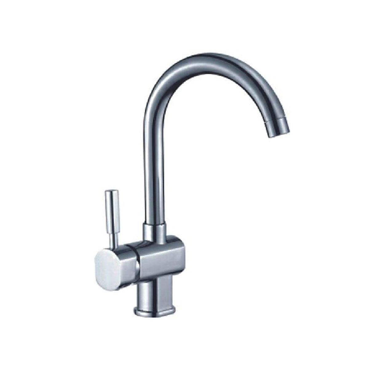 IMPORTADO MC - Monocomando tipo Ganso para Cocina en Bronce Cromado