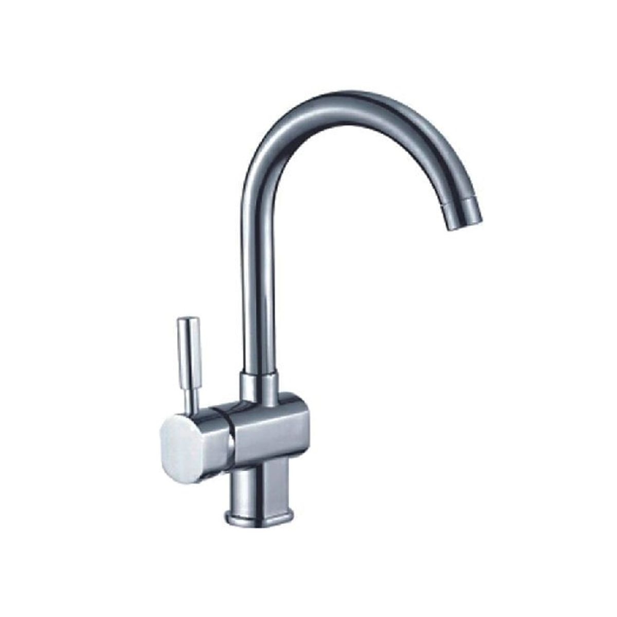 IMPORTADO MC - Monocomando tipo Ganso para Cocina en Bronce Cromado