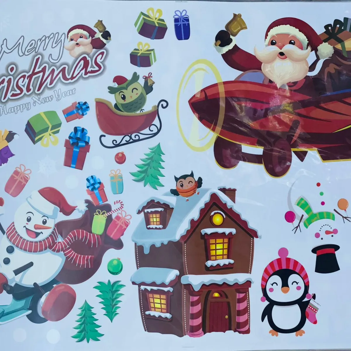 GENERICO - PEGATINA NAVIDEÑA - DECORA TUS VENTANAS