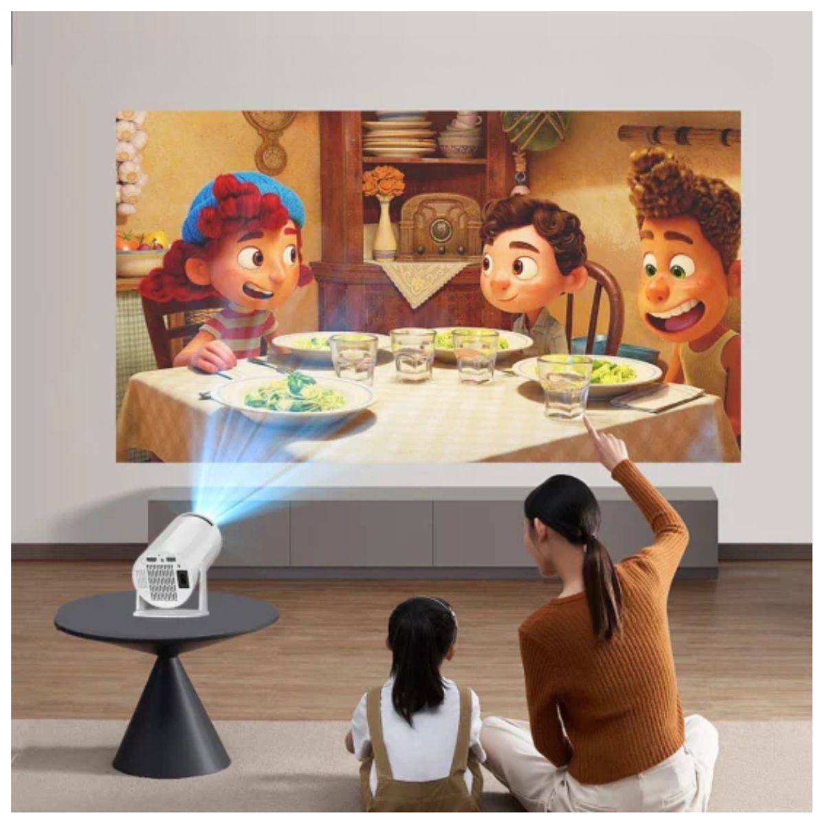 IMPORTADO MC - Mini Proyector Smart TV HY300 Andriod 11 con WiFi Bluetooth