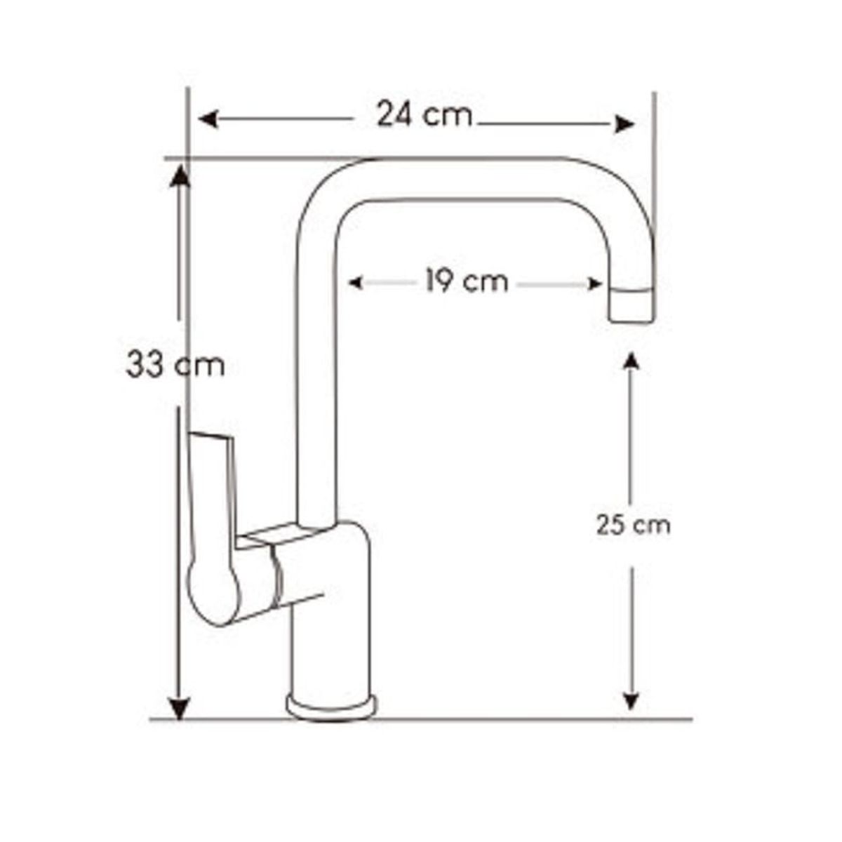 IMPORTADO MC - Monocomando tipo Ganso para Cocina en Bronce Cromado