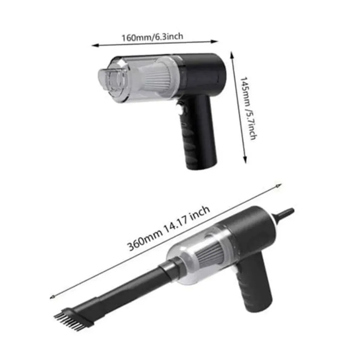 OEM - Mini Aspiradora Eléctrica Portátil Recargable 3 en 1