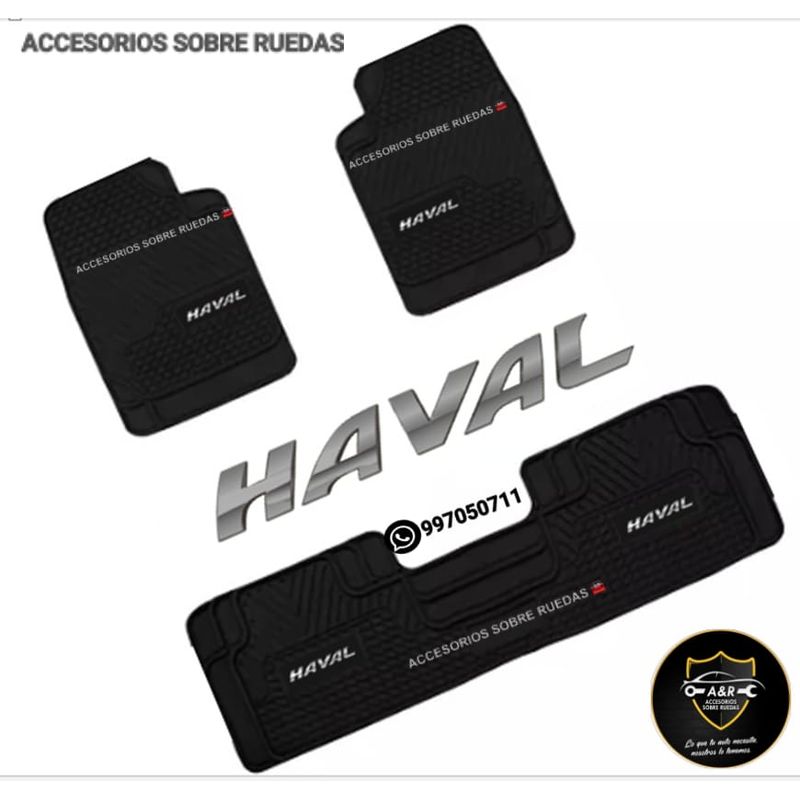GENERICO - Pisos HAVAL para Autos y Camionetas 3 piezas