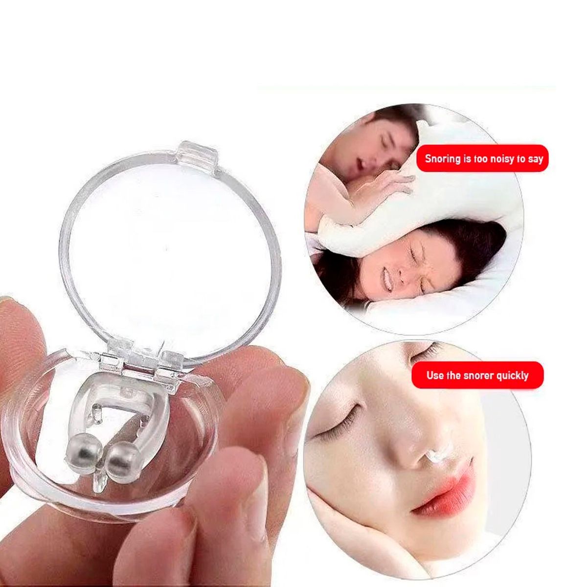 GENERICO - Antironquidos Magnetico para la nariz 1 Clip