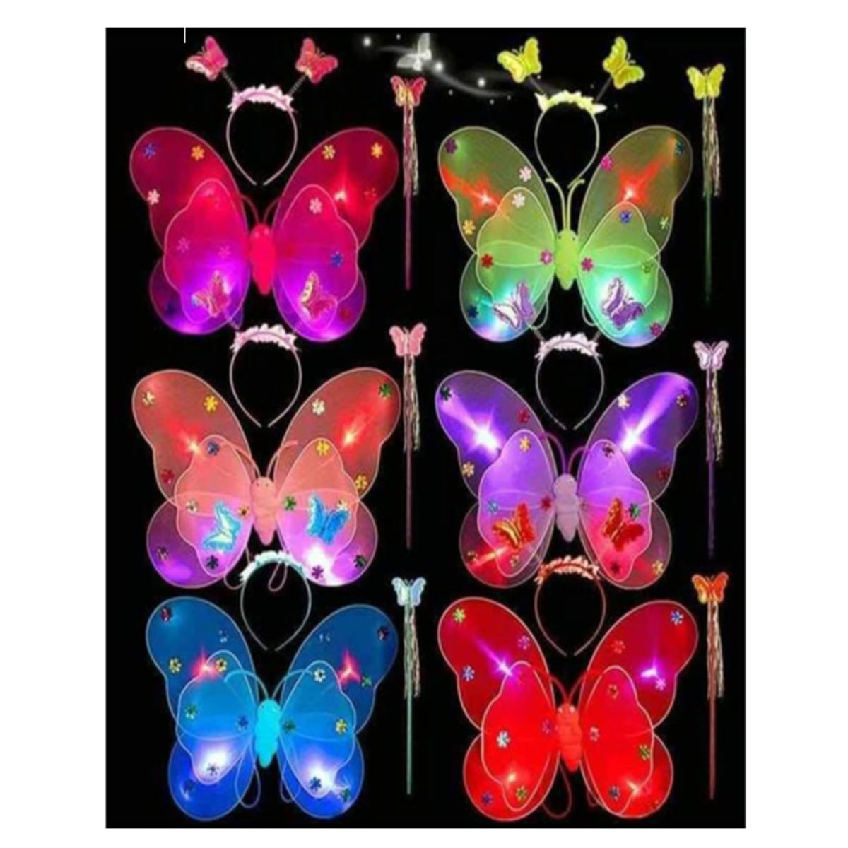 GENERICO - Alitas mariposa luminosa vinchavarita