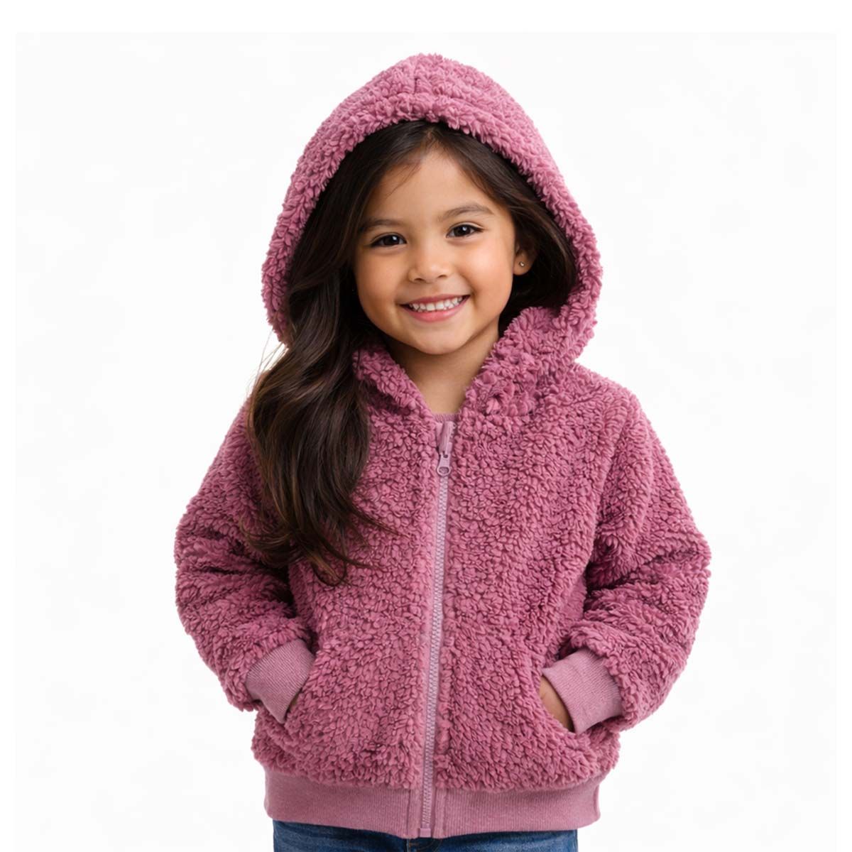 TIFANTI - Casaca de peluche para niña Morado Uva